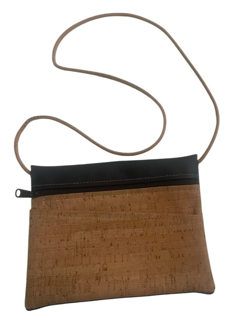 Natalie Therese Handmade‎ Cork & Vegan Leather Convertible Fanny Bag
